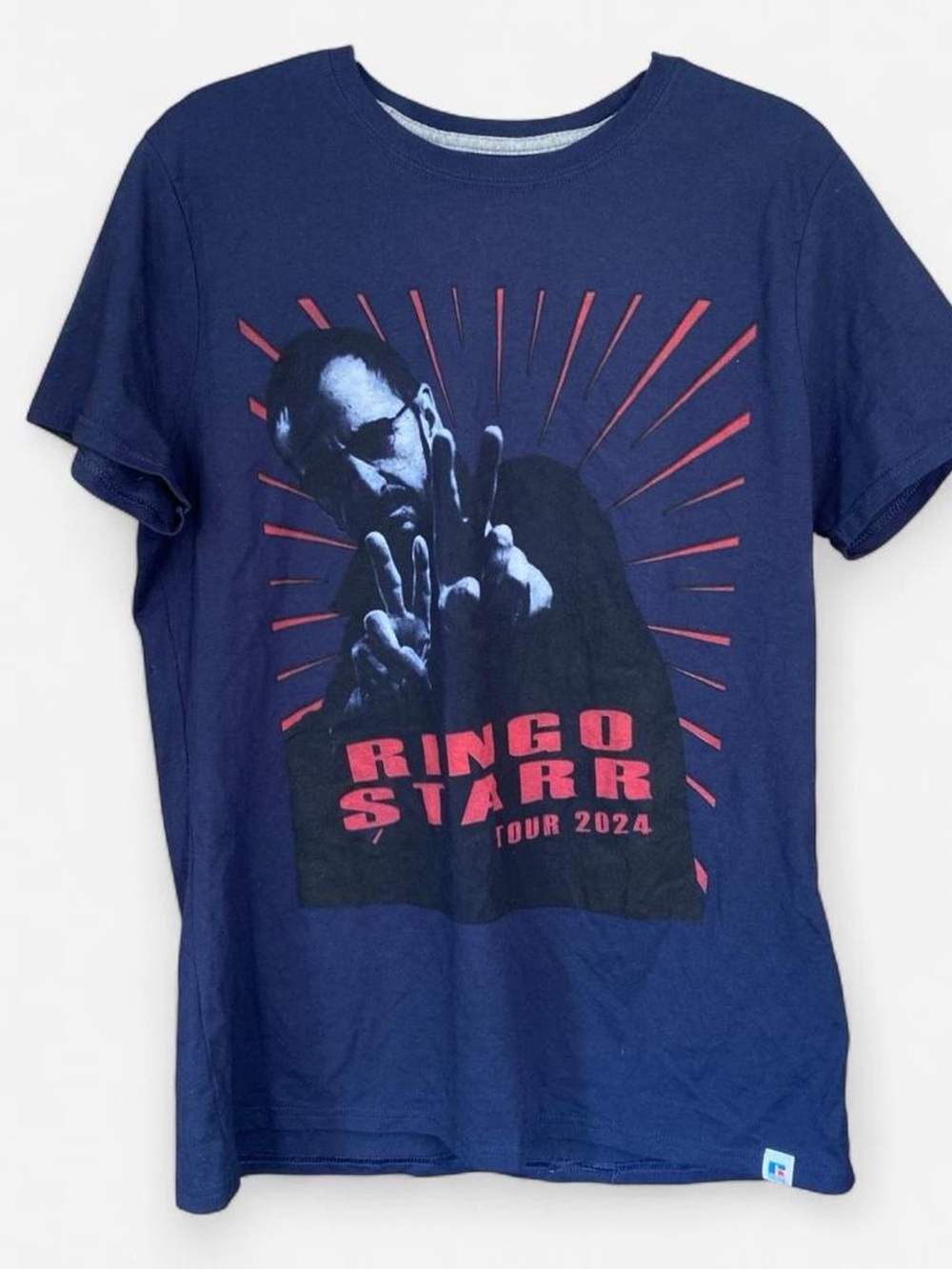 Official Ringo Starr and His All-Star Band 2024 Tour Shirt Navy Punk Rock Grunge
